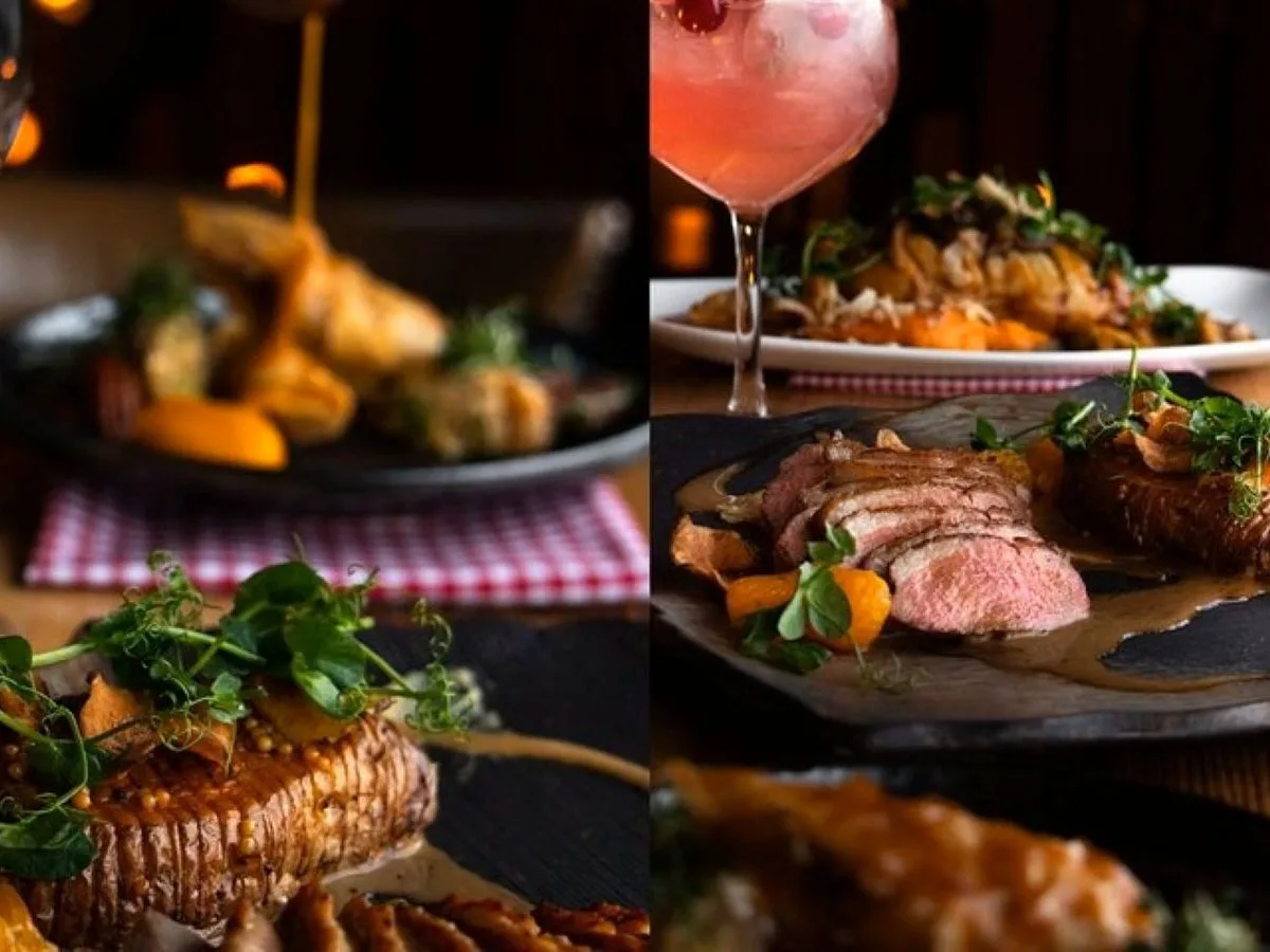 A gourmet three-course meal at Kopar restaurant in Reykjavík featuring local Icelandic ingredients, included in the Harbor Cruise and Dinner package.